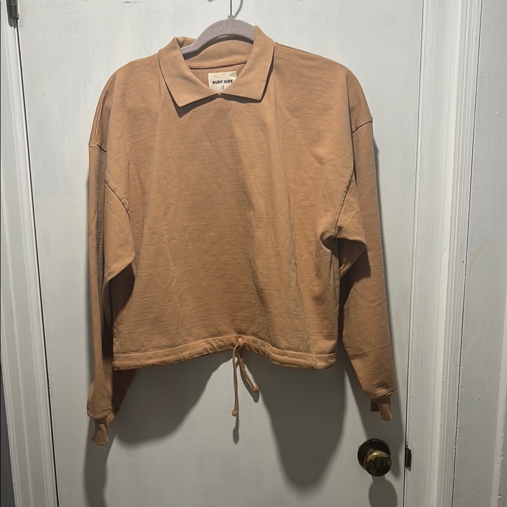 RUDY JUDE Peter quarter zip sweatshirt with collar size xs